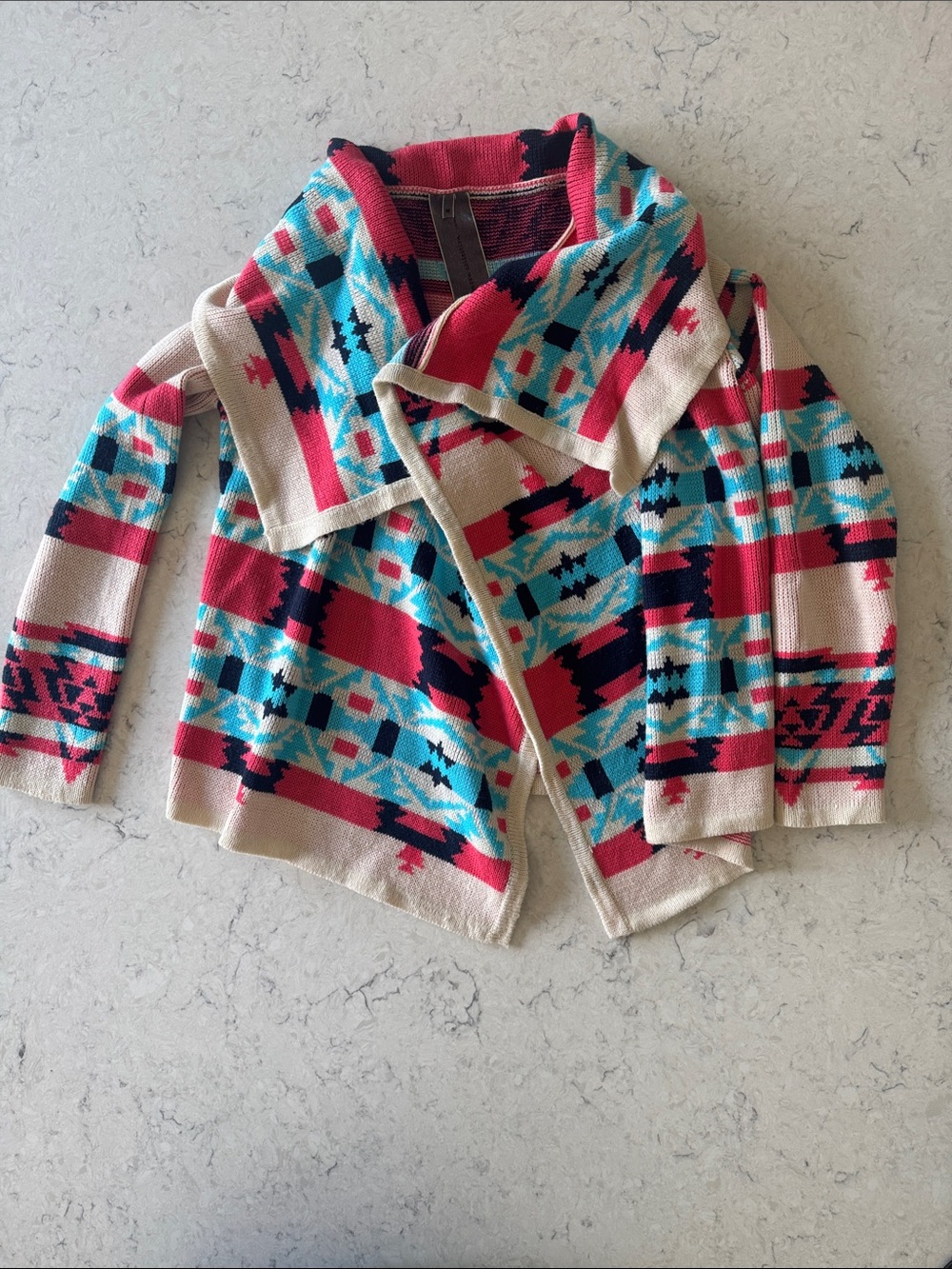 Anthropologie Moon Collection Size M Women's Multicolor Patterned Sweater - Picture 1 of 5